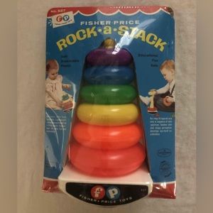 New vintage Fischer Price baby Rock a Stack toy